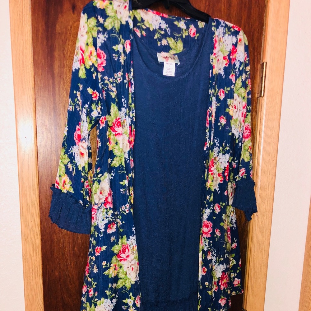 Floral dress with jacket
